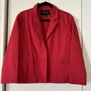 Lafayette 148 New York Women’s Frankie Stretch Blazer Jacket Small Red Coral
